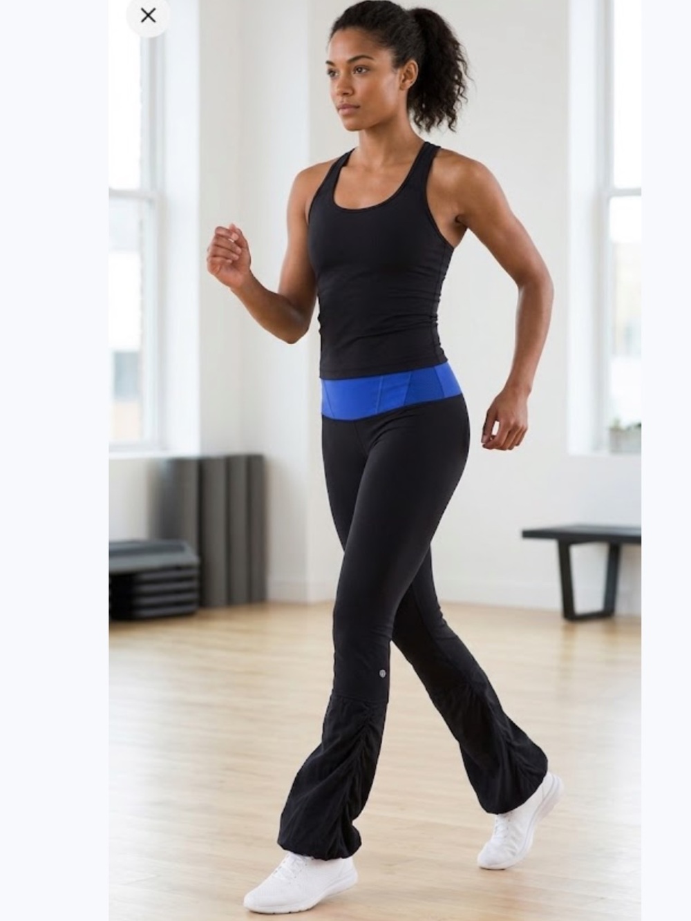 Lululemon Pants/Leggings with blue band